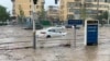 Cars are partially submerged on a flooded street, at the Mentougou district, in Beijing, China July 31, 2023, in this still image obtained from social media video. (Video obtained by Reuters)