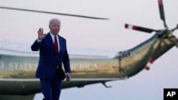 President Joe Biden walks towards Air Force One at John F. Kennedy International Airport in New York, Sept. 20, 2023.