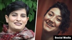 نيلوفر حامدی و الهه محمدی.
