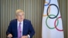 International Olympic Committee (IOC) President Thomas Bach speaks at the opening of the executive board meeting of the International Olympic Committee (IOC), at the Olympic House, in Lausanne, Switzerland, March 19, 2024. (Laurent Gillieron/Keystone via AP)