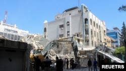 Սիրիայի մայրաքաղաք Դամասկոսում Իրանի հյուպատոսությունը իսրայելական ավիահարվածից հետո