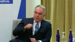 4月3日，美国副国务卿库尔特·坎贝尔（Kurt Campbell）在华盛顿智库新美国安全中心（CNAS）举办的活动上讨论美英澳三方安全伙伴关系奥库斯（AUKUS）的进展和挑战。（视频截图）