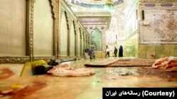 شاهچراغ در شیراز، پس از حمله یکشنبه شب ۲۲ مرداد