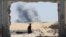 Smoke rises following Israeli strikes, in Khan Younis in the southern Gaza Strip, Aug. 8, 2024. 