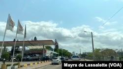 Pompe à essence à Maputo, Mozambique