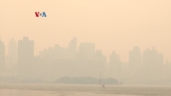 Asap Oranye Selimuti Kota New York