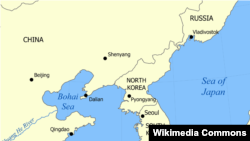 Map of Bohai and Yellow Sea region in northern coastal China.