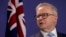 Australian Prime Minister Anthony Albanese holds a joint press conference with New Zealand Prime Minister Christopher Luxon at the Commonwealth Parliament Offices in Sydney, Dec. 20, 2023.