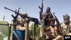 Pasukan RSF terlihat di ibu kota Sudan, Khartoumhuko, pada 23 April 2023. (Foto: Rapid Support Forces/ AFP.)