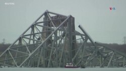 Comienza la remoción de escombros del puente colapsado en Baltimore