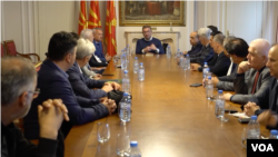 Христијан Мицкоски, претседател на ВМРО-ДПМНЕ.