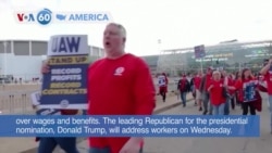 VOA60 America - Biden to travel to Michigan to show support for UAW members on picket line