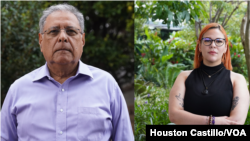 En esta composición fotográfica aparecen, a la izquierda, el opositor nicaragüense y exdiputado Enrique Sáenz, y a la derecha la activista Alexa Zamora.