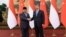 Presiden China Xi Jinping (kanan) menerima kunjungan Presiden terpilih Prabowo Subianto di Beijing, Senin sore (1/4) (courtesy: Kemhan RI). 