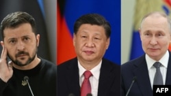 习近平能促使俄罗斯和乌克兰坐到谈判桌前来吗？（法新社合成照片）