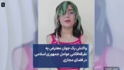 واکنش یک جوان معترض به تفرقه‌افکنی عوامل جمهوری اسلامی در فضای مجازی