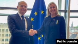 Kadri Simson və Pərviz Şahbazov (Mənbə: Energetika nazirliyi)