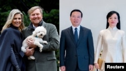 Vua và Hoàng Hậu Hà Lan, Willem-Alexander - Maxima; và ông bà Võ Văn Thưởng.