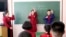 FILE - Schoolchildren at Jon U Junior Middle School take an English lesson in the Moranbong District of Pyongyang, North Korea, March 21, 2024.