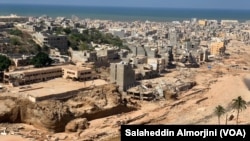 Residents of Derna, a Mediterranean city known for hills, valleys and beautiful views, say their city may never recover from the floods that killed thousands last week, pictured on Sept. 17, 2023.