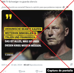 Captura de desinformación.