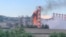 Пожар после атаки беспилотника на НПЗ в Туапсе, Краснодарский край. 17 мая 2024 г.