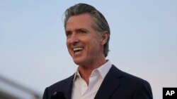 FILE - California Gov. Gavin Newsom speaks during a Clean California event in San Francisco, Nov. 9, 2023.