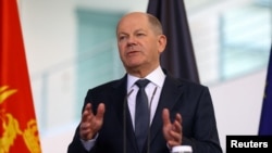 FILE - German Chancellor Olaf Scholz in Berlin, Germany, Apr. 29, 2024.