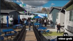 Tempat Penampungan Tuna Wisma 'Northeast New Beginnings' di Los Angeles, California. (VOA/videograb)