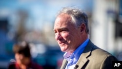 FILE - Senator Tim Kaine