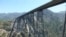 Chenab Rail Bridge, a 1.6-kilometer-long bridge, is nearly 366 meters tall and will be the tallest rail bridge in the world in Kashmir. (Bilal Hussain/VOA)
