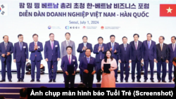 Thủ tướng Việt Nam Phạm Minh Chính tham dự Diễn đàn Doanh nghiệp Việt Nam-Hàn Quốc ở Seoul hôm 1/7 năm 2024