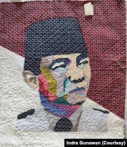 Kreativitas siswa diasah melalui praktik terus menerus dalam penciptaan karakter melalui perca. (Foto: Courtesy/Indra G)