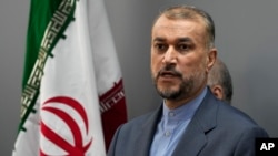 İranın xarici işlər naziri Hüseyn Əmirabdullahian. Beyrut, Livan. 13 oktaybr, 2023.