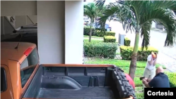 Captura de pantalla de una cámara de seguridad que grabó el asesinato del nicaragüense.