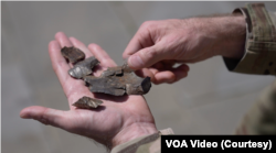 Метью Семпсон зберіг уламки артилерійського снаряду, які поцілили в нього на околицях Бахмута