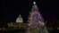 FILE - The U.S. Capitol Christmas tree is seen after a lighting ceremony on the West Front of the Capitol, in Washington, Nov. 28, 2023.