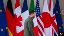 Ukrainian President Volodymyr Zelenskyy arrives at the G7 in Borgo Egnazia, Italy, June 13, 2024.