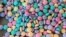 This US Drug Enforcement Administration photo shows multicolored, or "rainbow" fentanyl, a deadly new form of the highly addictive and potentially lethal drug synthetic opioid.