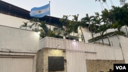 Residencia oficial de la Embajada de Argentina en Caracas donde seis colaboradores de la líder opositora, María Corina Machado, están asilados.
