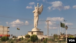 Statue of Freedom in Kobani, Syria.