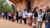 Interior Secretary Deb Haaland (2nd from Rt.) participates in a traditional Havasupai dance during a visit to the village of Supai, Arizona, May 22, 2023.