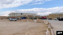 A picture taken on Jan. 13, 2020, during a press tour organized by the U.S.-led coalition, shows a view inside Ain al-Asad military airbase housing U.S. and other foreign troops in the western Iraqi province of Anbar. 