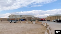 A picture taken on Jan. 13, 2020, during a press tour organized by the U.S.-led coalition, shows a view inside Ain al-Asad military airbase housing U.S. and other foreign troops in the western Iraqi province of Anbar. 