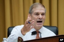 House Judiciary Committee Chairman Jim Jordan, R-Ohio, speaks during a House Judiciary Committee hearing, on Capitol Hill in Washington, Sept. 20, 2023.