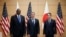 FILE - From left, U.S. Defense Secretary Lloyd Austin, U.S. Secretary of State Antony Blinken and Japanese Prime Minister Fumio Kishida meet in Tokyo, July 29, 2024. The U.S. announced this week a major upgrade of the U.S. military command in Japan.