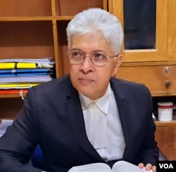 Adilur Rahman Khan, the secretary of the prominent Bangladeshi human rights group Odhikar, is a Supreme Court lawyer in Dhaka. (Photo by Golam Kuddus for VOA)