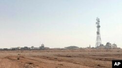 FILE - The al-Tanf military outpost in southern Syria is seen on Oct. 22, 2018. 