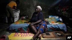 Funmilayo Kotun, 66-years-old, a malaria patient is photographed in her one room in Makoko neighbourhood of Lagos, Nigeria, April 20, 2024.
