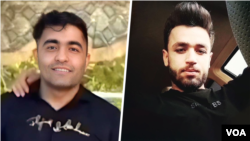 مهدی الماسی (راست) و کمر طهماسبی، دو معترض کشته شده در ایذه